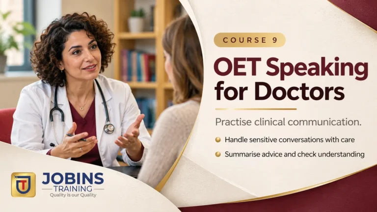 OET Speaking for Doctors — Course 9 — Metabolic, Renal & Blood Cluster