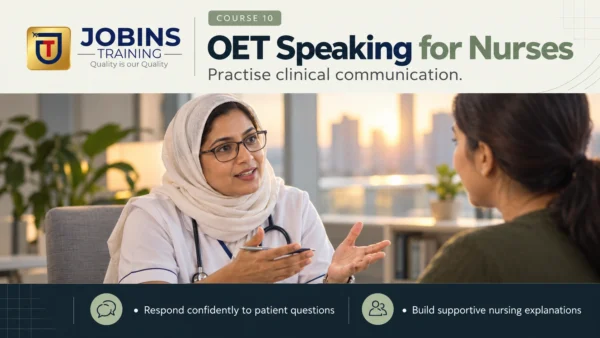 OET Speaking for Nurses — Course 10 — Diabetes: new diagnosis, poor control & complications