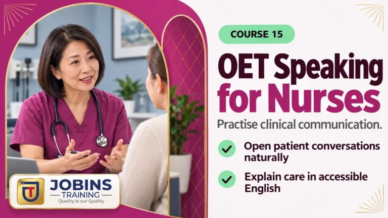 OET Speaking for Nurses — Course 15 — Greeting/opening bank