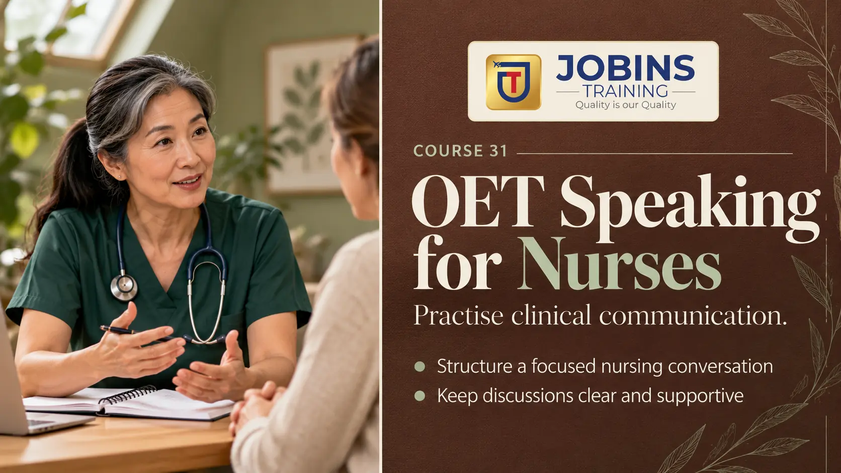 OET Speaking for Nurses — Course 31