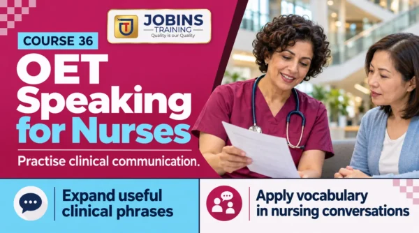 OET Speaking for Nurses — Course 36 — Published course outline