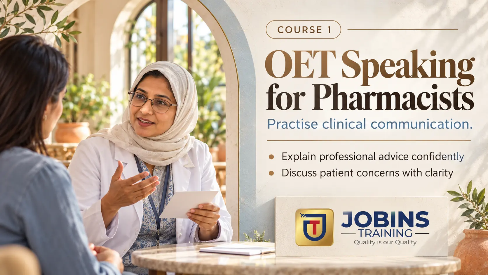 OET Speaking for Pharmacists — Course 1