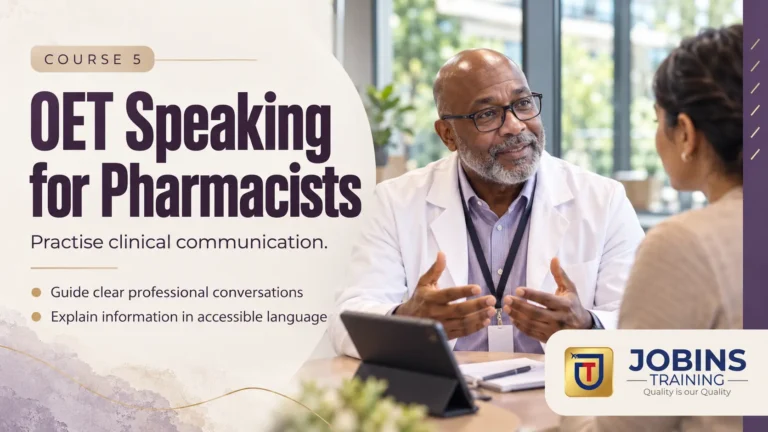 OET Speaking for Pharmacists — Course 5 — Type 2 Diabetes & Metformin