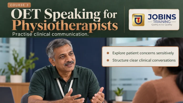 OET Speaking for Physiotherapists — Course 3 — Complex Regional Pain Syndrome I, CRPS I