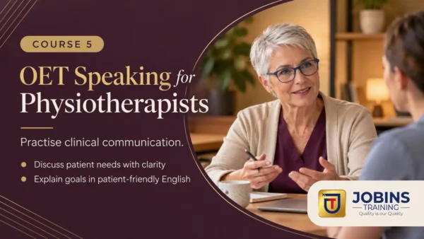 OET Speaking for Physiotherapists — Course 5 — Mild stroke, hemiparesis + balance fear