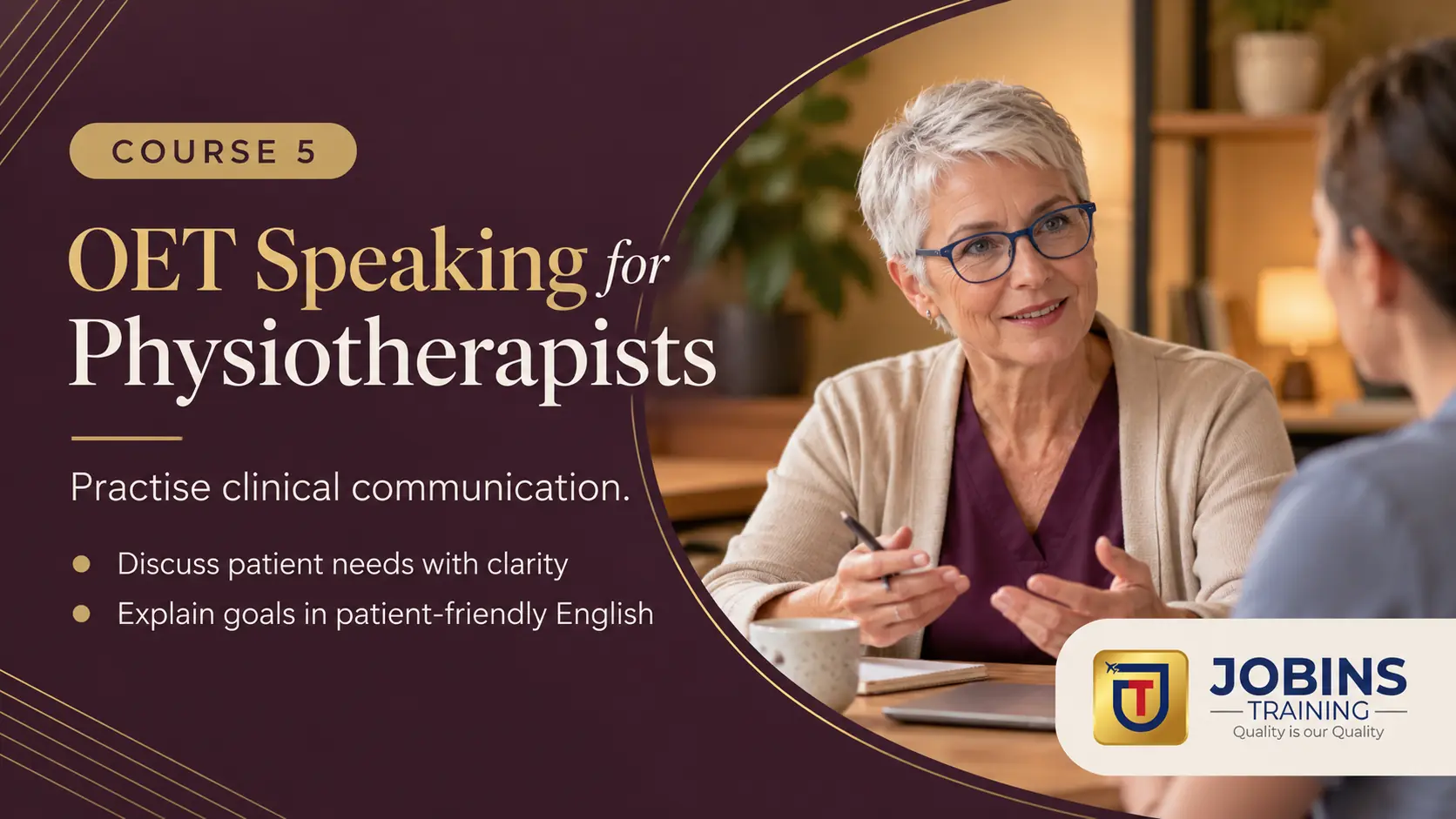 OET Speaking for Physiotherapists — Course 5