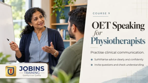 OET Speaking for Physiotherapists — Course 9 — Summarising, home programmes, and question invitations