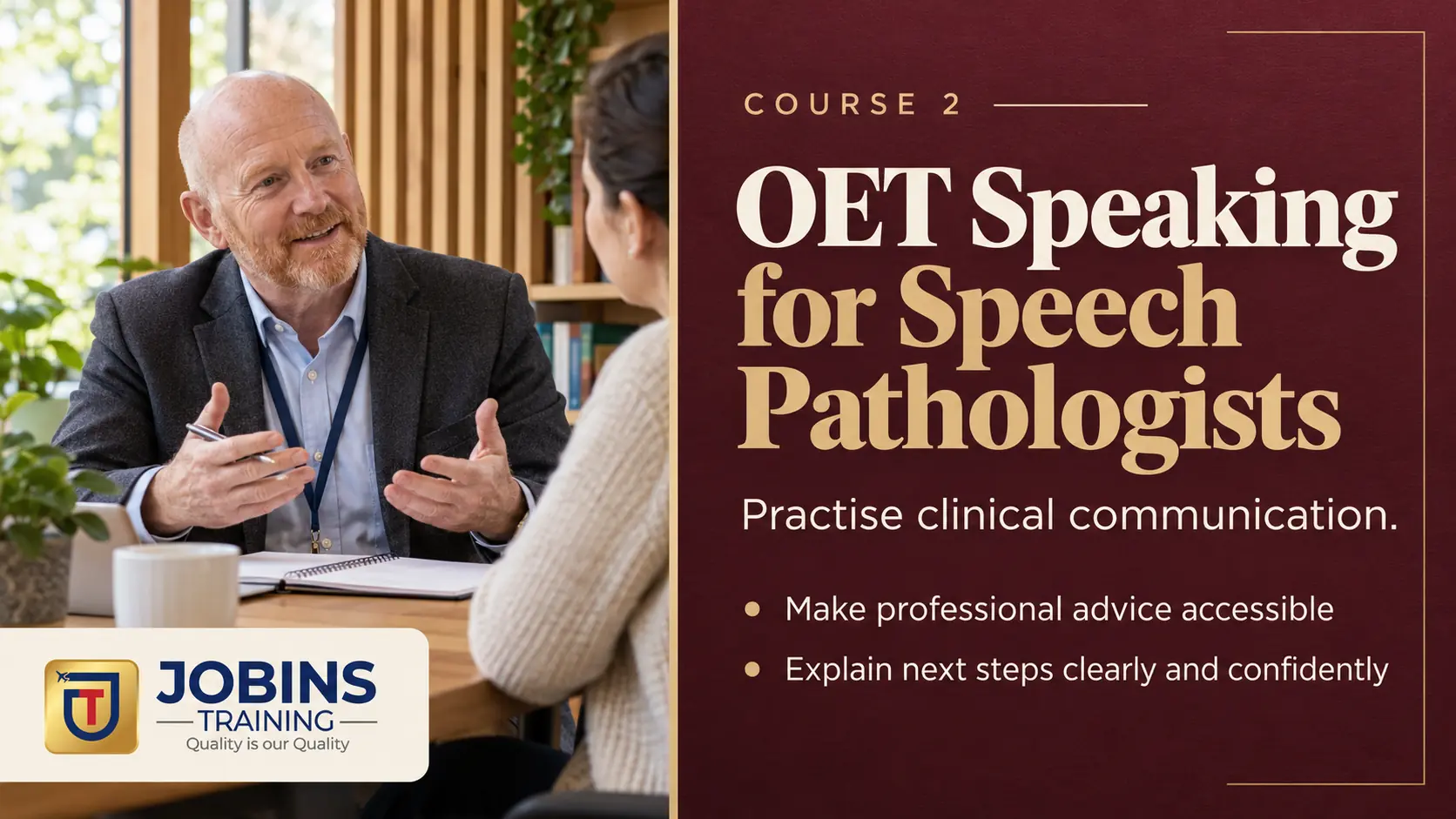 OET Speaking for Speech Pathologists — Course 2