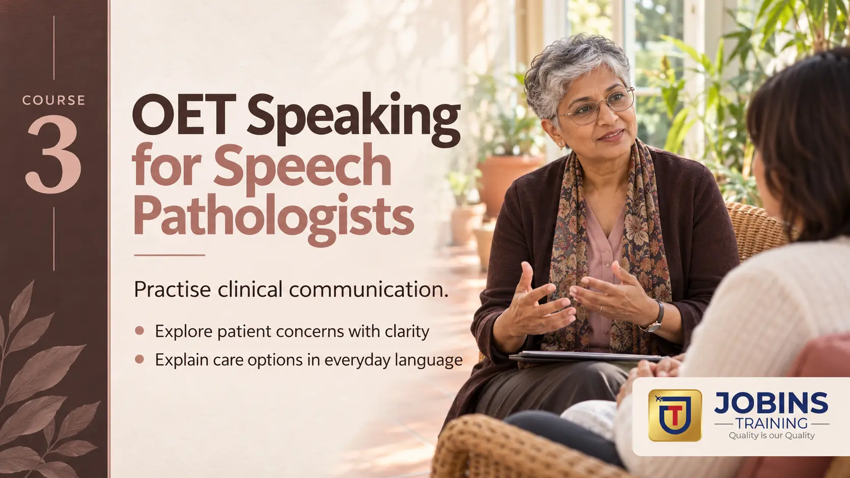 OET Speaking for Speech Pathologists — Course 3