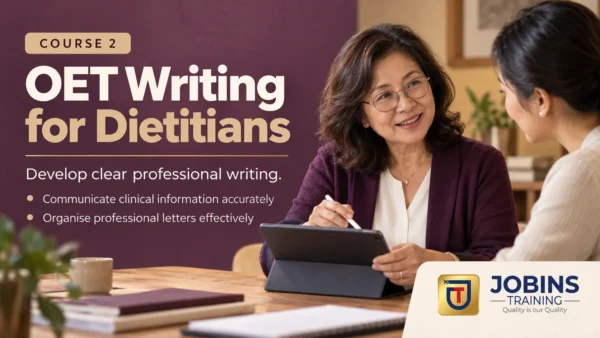 OET Writing for Dietitians — Course 2 — Type 2 diabetes, prediabetes & weight