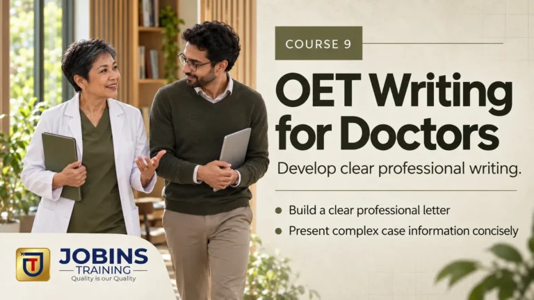OET Writing for Doctors — Course 9 — The universal 4-paragraph letter skeleton