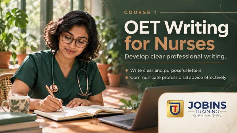 OET Writing for Nurses — Course 1 — Discharge/transfer letter