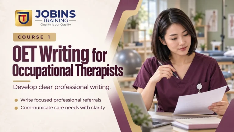 OET Writing for Occupational Therapists — Course 1 — Neuro-Rehabilitation Referrals