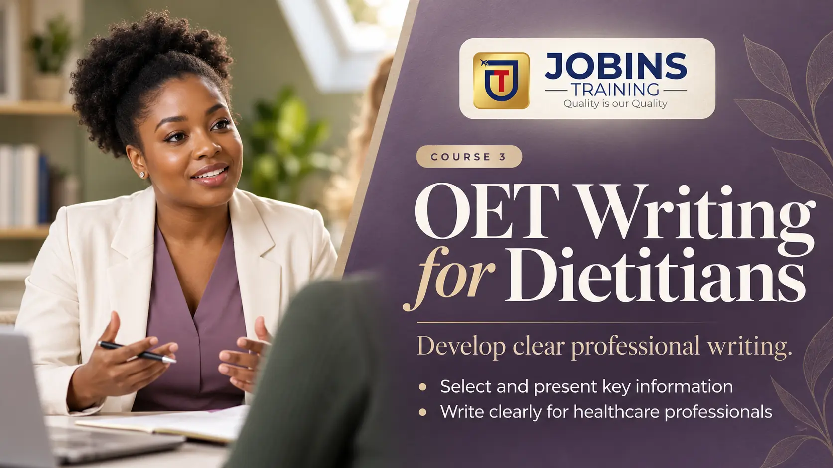 OET Writing for Dietitians — Course 3