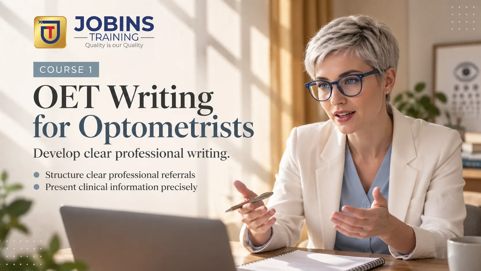 OET Writing for Optometrists — Course 1