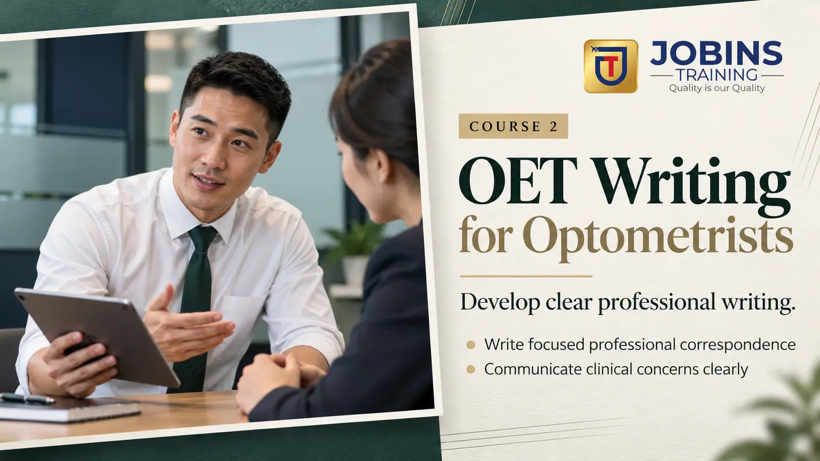 OET Writing for Optometrists — Course 2