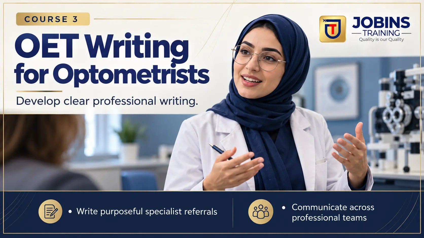 OET Writing for Optometrists — Course 3