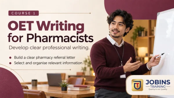OET Writing for Pharmacists — Course 1 — The master 4-paragraph skeleton