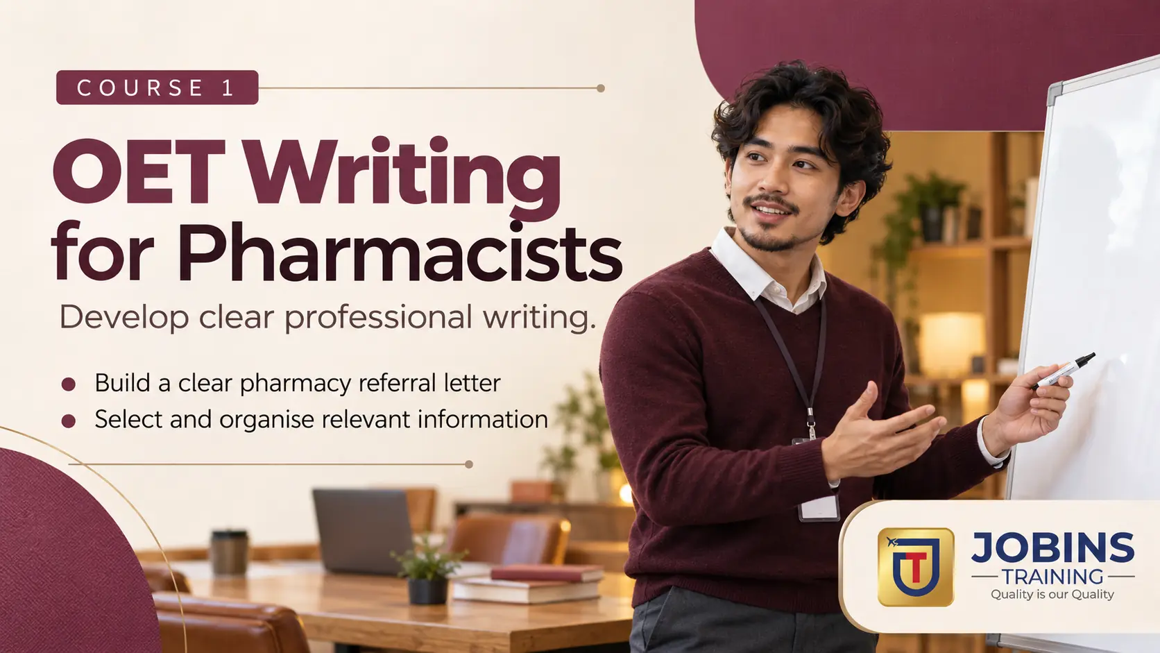 OET Writing for Pharmacists — Course 1