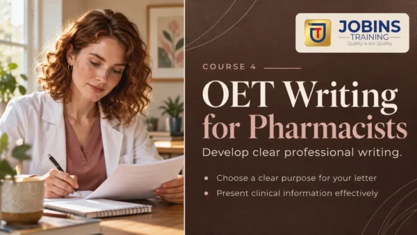 OET Writing for Pharmacists — Course 4 — Referral vs Update: choosing correctly