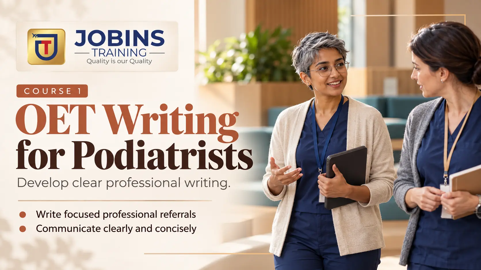 OET Writing for Podiatrists — Course 1