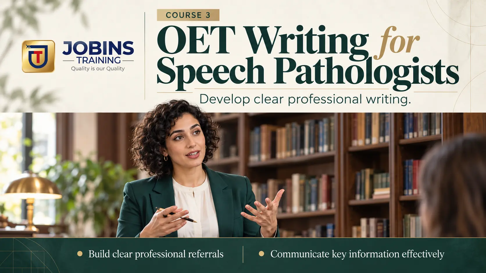 OET Writing for Speech Pathologists — Course 3