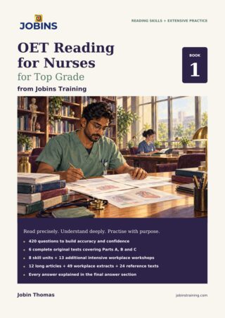 OET Reading for Nurses for Top Grade – Book 1 — book cover