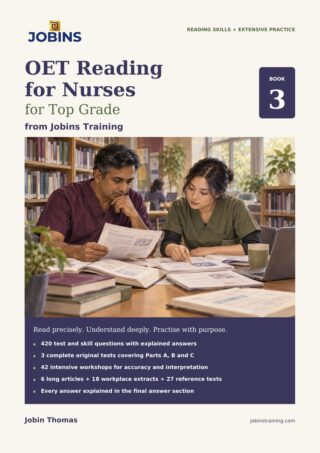 OET Reading for Nurses for Top Grade – Book 3 — book cover