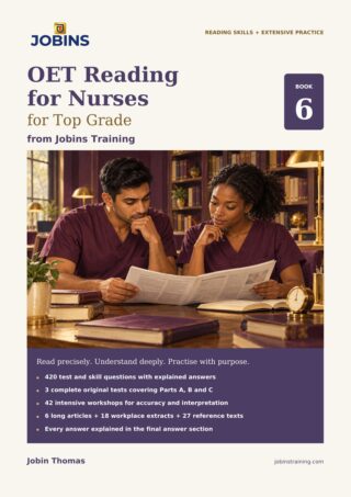 OET Reading for Nurses for Top Grade – Book 6 — book cover