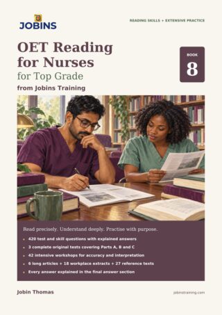 OET Reading for Nurses for Top Grade – Book 8 — book cover
