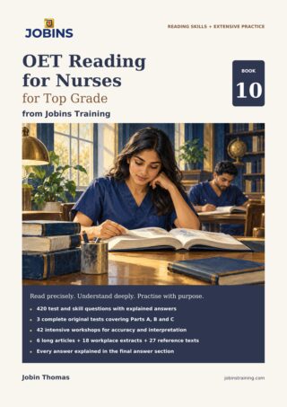 OET Reading for Nurses for Top Grade – Book 10 — book cover