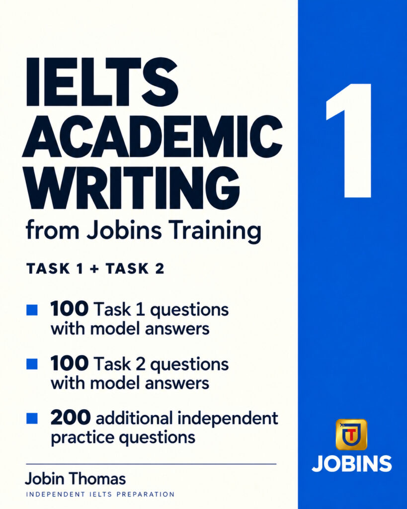 IELTS Academic Writing from Jobins Training — Book Number 1