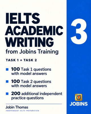 IELTS Academic Writing from Jobins Training — Book Number 3 — book cover