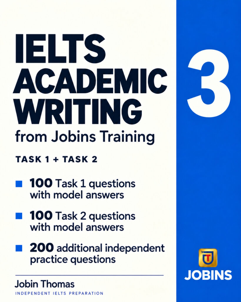 IELTS Academic Writing from Jobins Training — Book Number 3