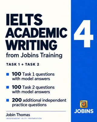 IELTS Academic Writing from Jobins Training — Book Number 4 — book cover