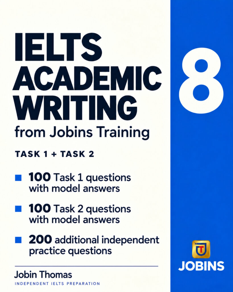 IELTS Academic Writing from Jobins Training — Book Number 8