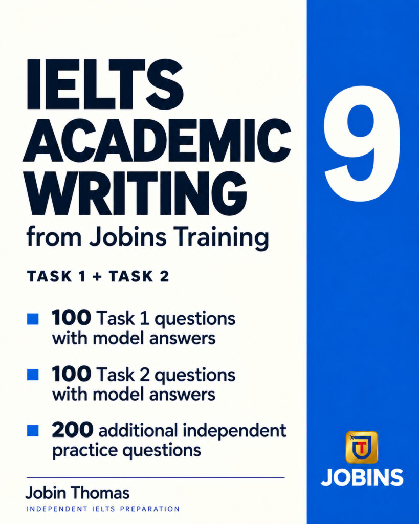 IELTS Academic Writing from Jobins Training — Book Number 9
